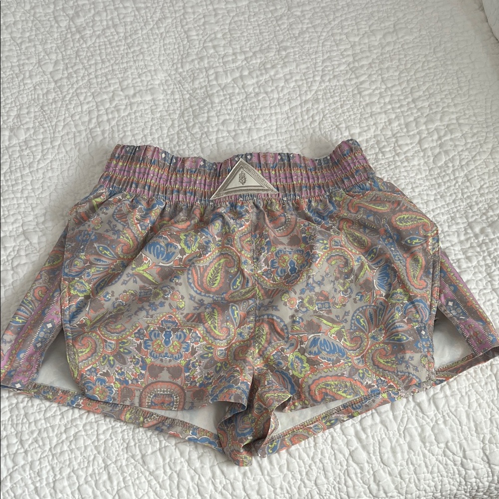 Colorful Paisley Women's Athletic Shorts
